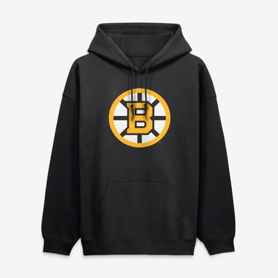 Boston Bruins Logo Athletic Essential Hoodie - Black