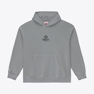 Boston Bruins Mitchell & Ness Core Essentials Hoodie - Gray
