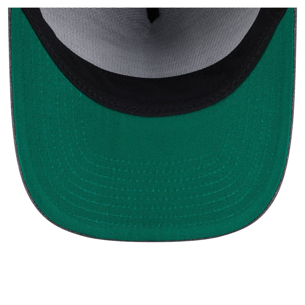  Boston Bruins New Era Throwback Washed A-Frame Pre-Curved 9FIFTY Snapback Hat - Charcoal