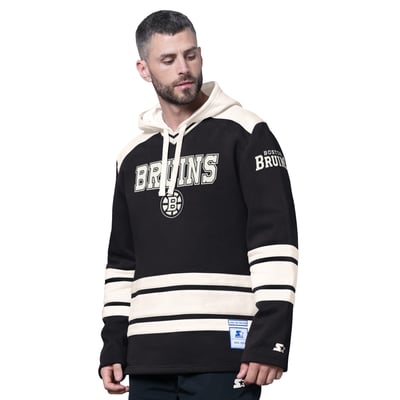  Boston Bruins Starter Slapshot Fashion Hoodie - Black