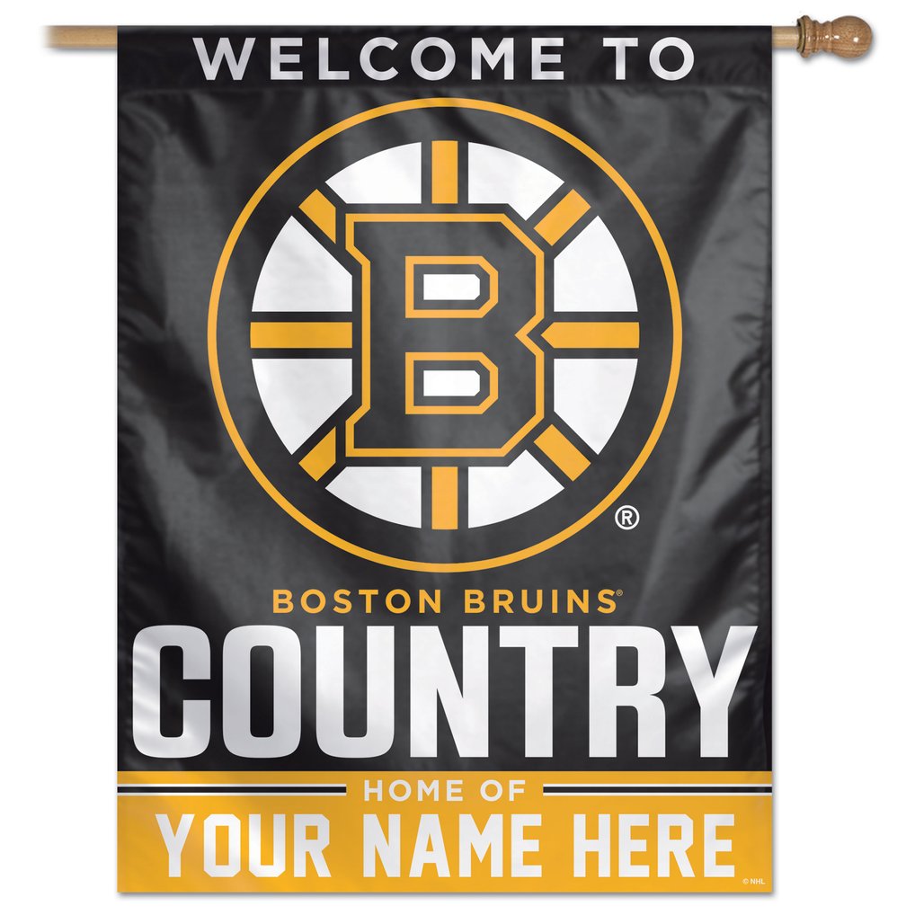 Boston Bruins WinCraft Personalized 27'' x 37'' Single-Sided Vertical Banner