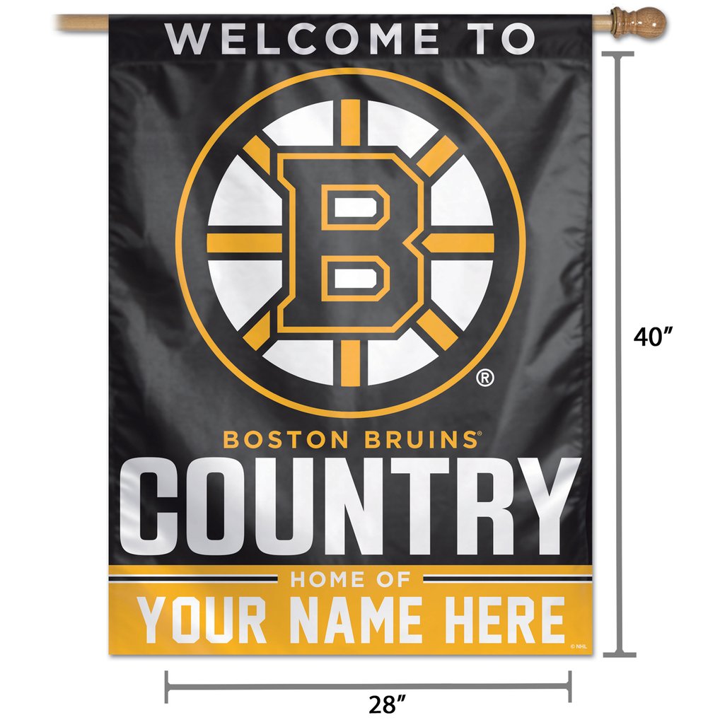 Boston Bruins WinCraft Personalized 27'' x 37'' Single-Sided Vertical Banner