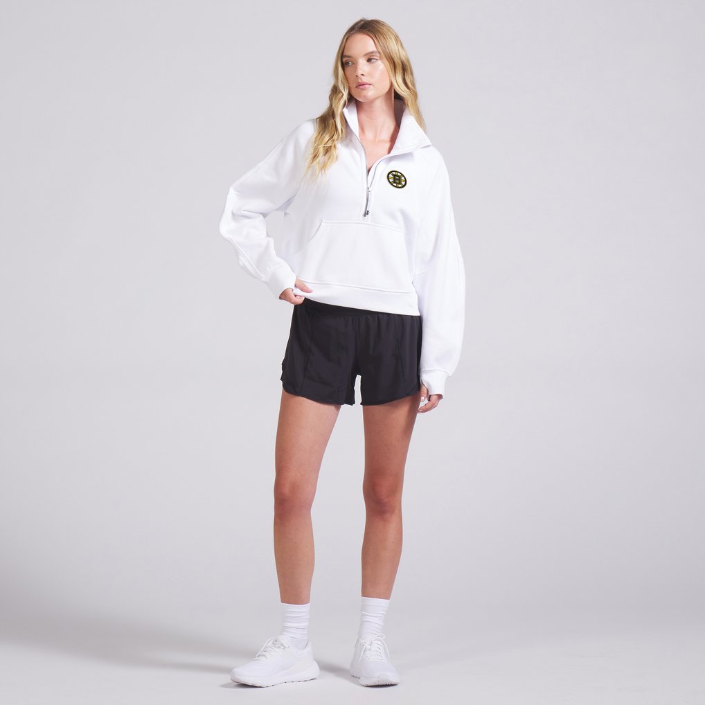 Boston Bruins lululemon Women's Scuba Oversized Half Zip Top - White