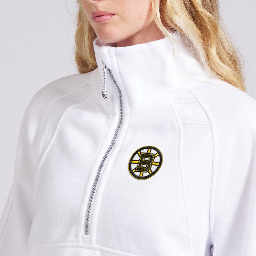 Boston Bruins lululemon Women's Scuba Oversized Half Zip Top - White