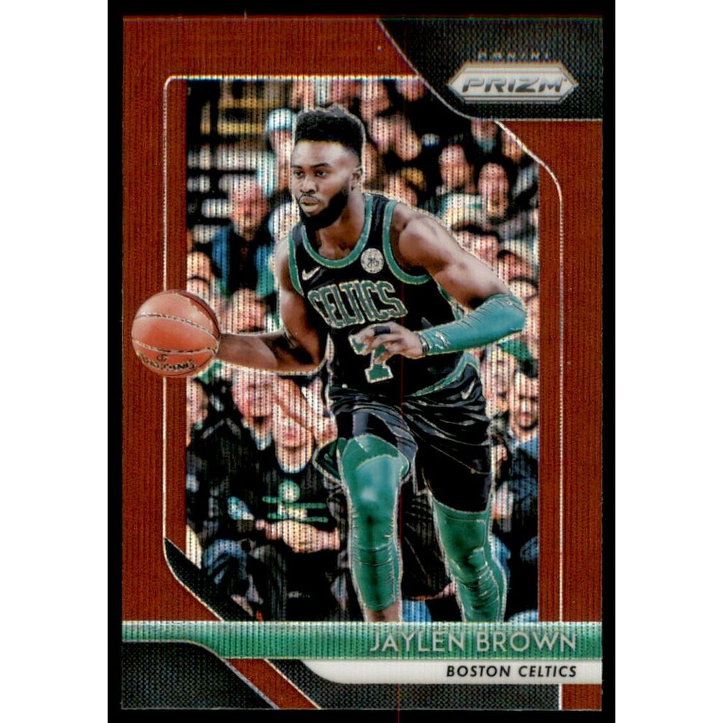 2018-19 Panini Prizm Prizms Ruby Wave #108 Jaylen Brown