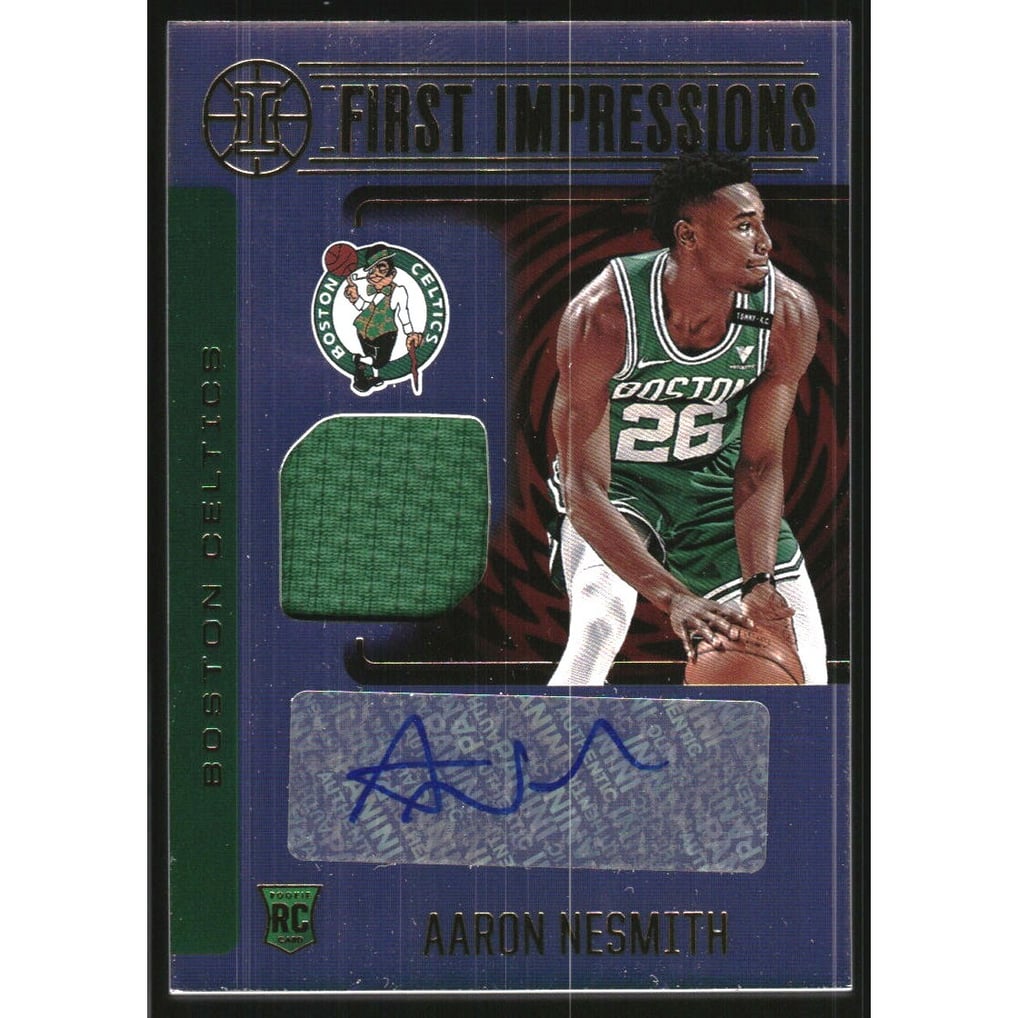 2020-21 Panini Illusions First Impressions Jersey Autographs #8 Aaron Nesmith