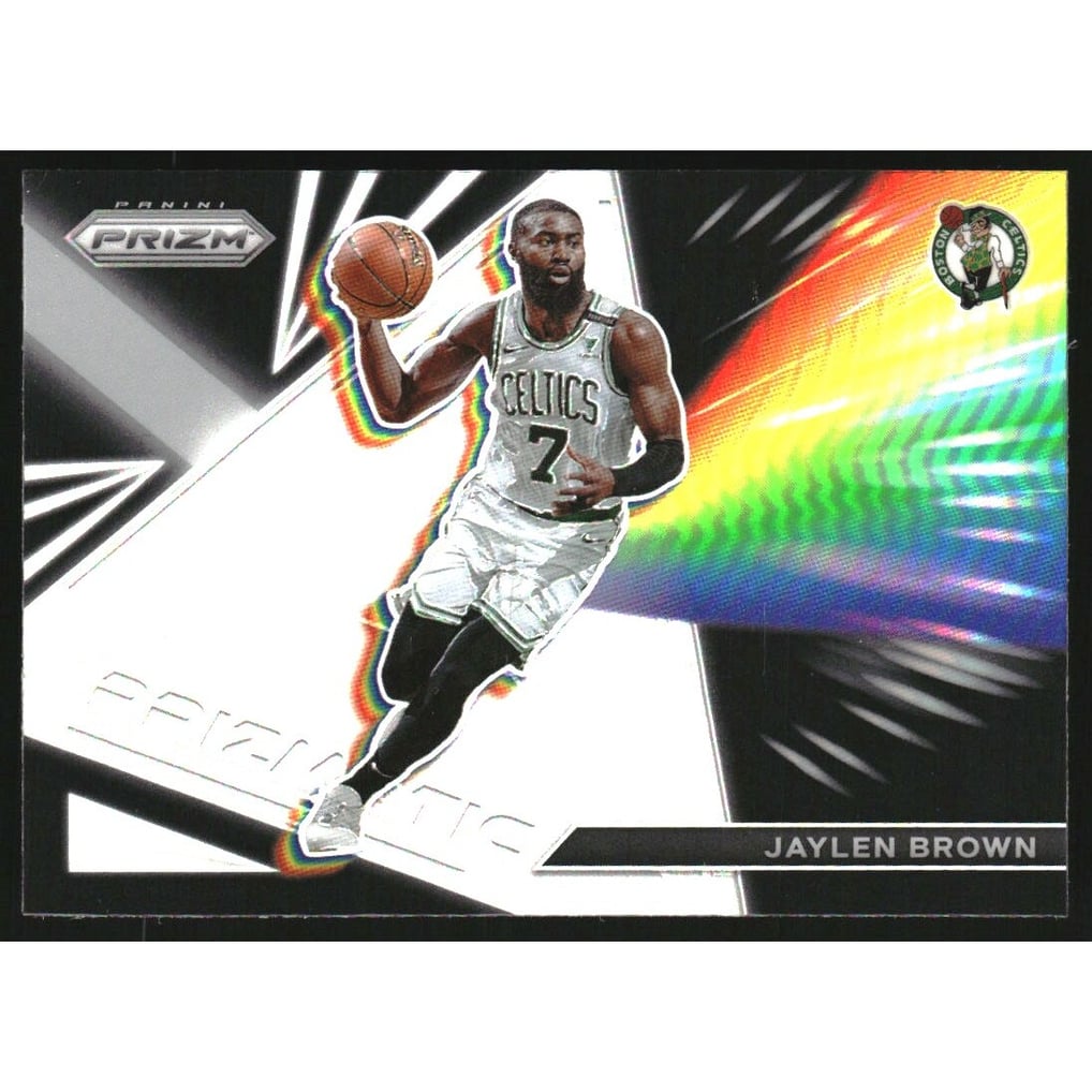 2021-22 Panini Prizm Prizmatic Prizms Silver #16 Jaylen Brown