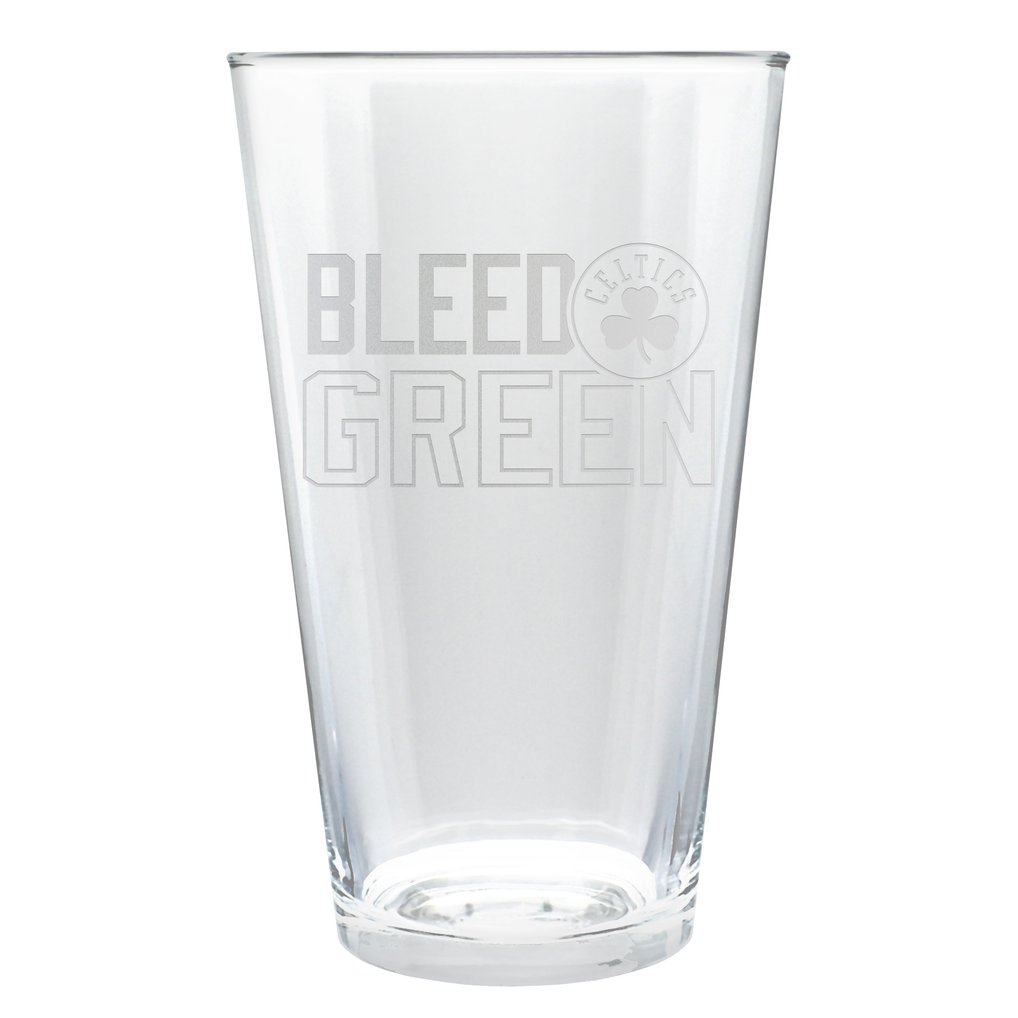 Boston Celtics Etched 16oz. Rally Cry Pint Glass
