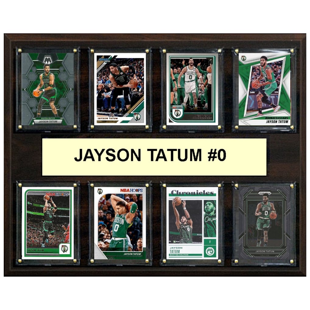 Jayson Tatum Boston Celtics 12" x 15" Trading Card Plaque