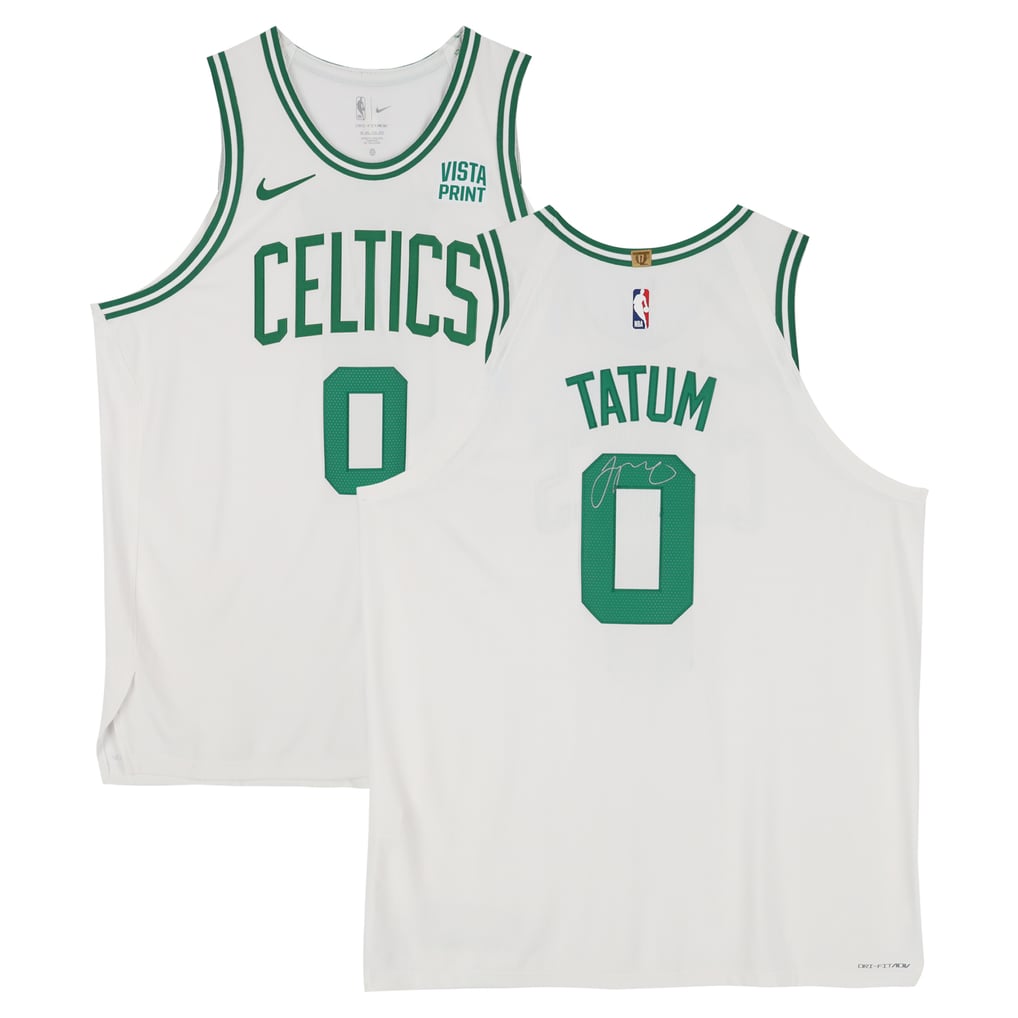 Jayson Tatum Boston Celtics Autographed Fanatics Authentic Nike White Association Edition Authentic Jersey with a Sponsor Patch 