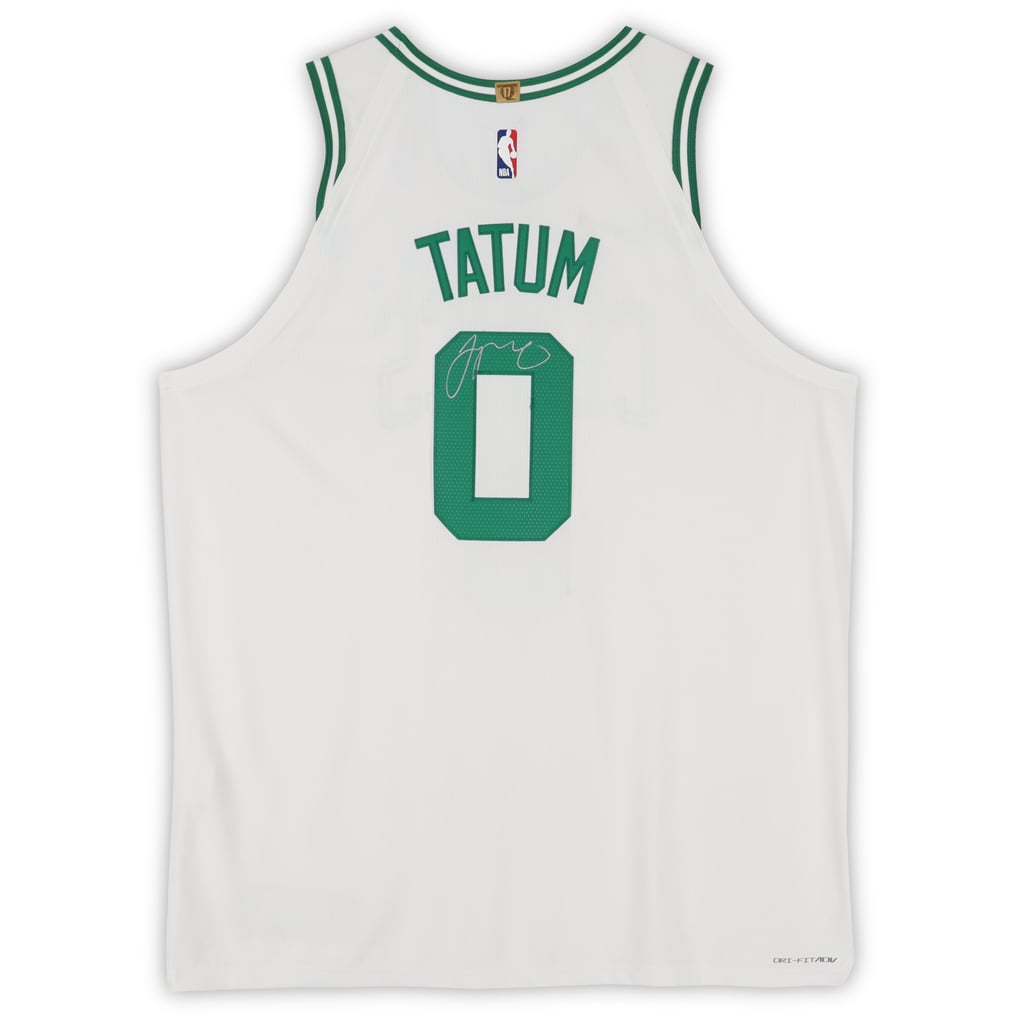 Jayson Tatum Boston Celtics Autographed Fanatics Authentic Nike White Association Edition Authentic Jersey with a Sponsor Patch 