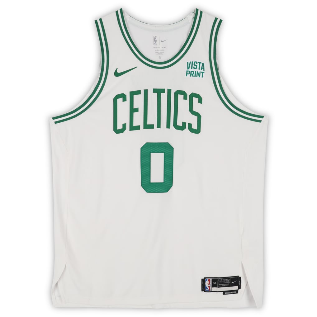 Jayson Tatum Boston Celtics Autographed Fanatics Authentic Nike White Association Edition Authentic Jersey with a Sponsor Patch 
