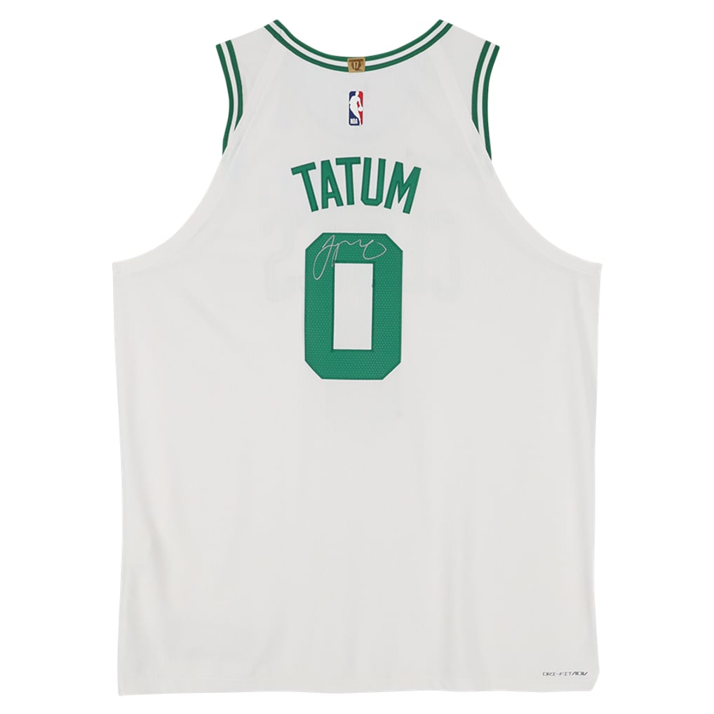 Jayson Tatum Boston Celtics Autographed Fanatics Authentic Nike White Association Edition Authentic Jersey with a Sponsor Patch 
