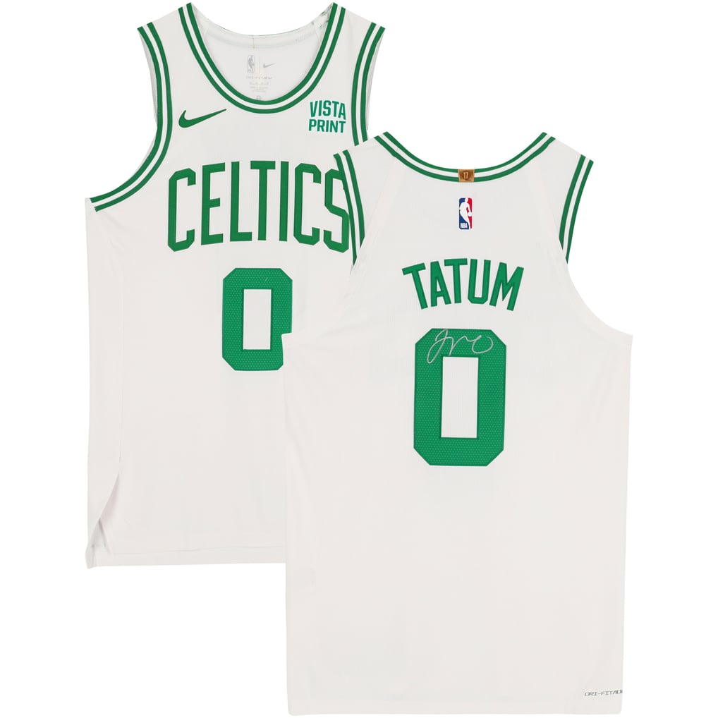 Jayson Tatum Boston Celtics Autographed Fanatics Authentic White Nike Association Authentic Jersey 