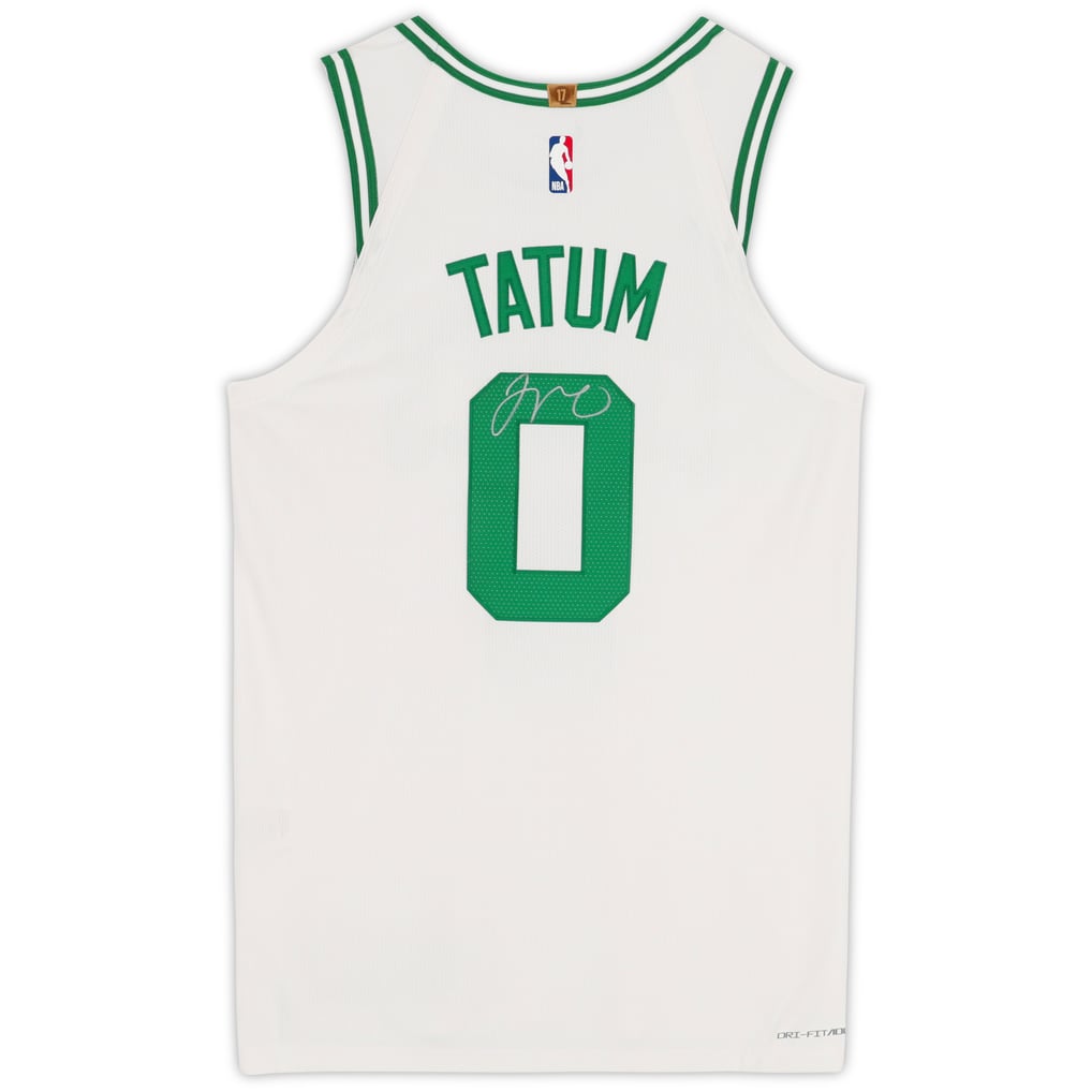 Jayson Tatum Boston Celtics Autographed Fanatics Authentic White Nike Association Authentic Jersey 