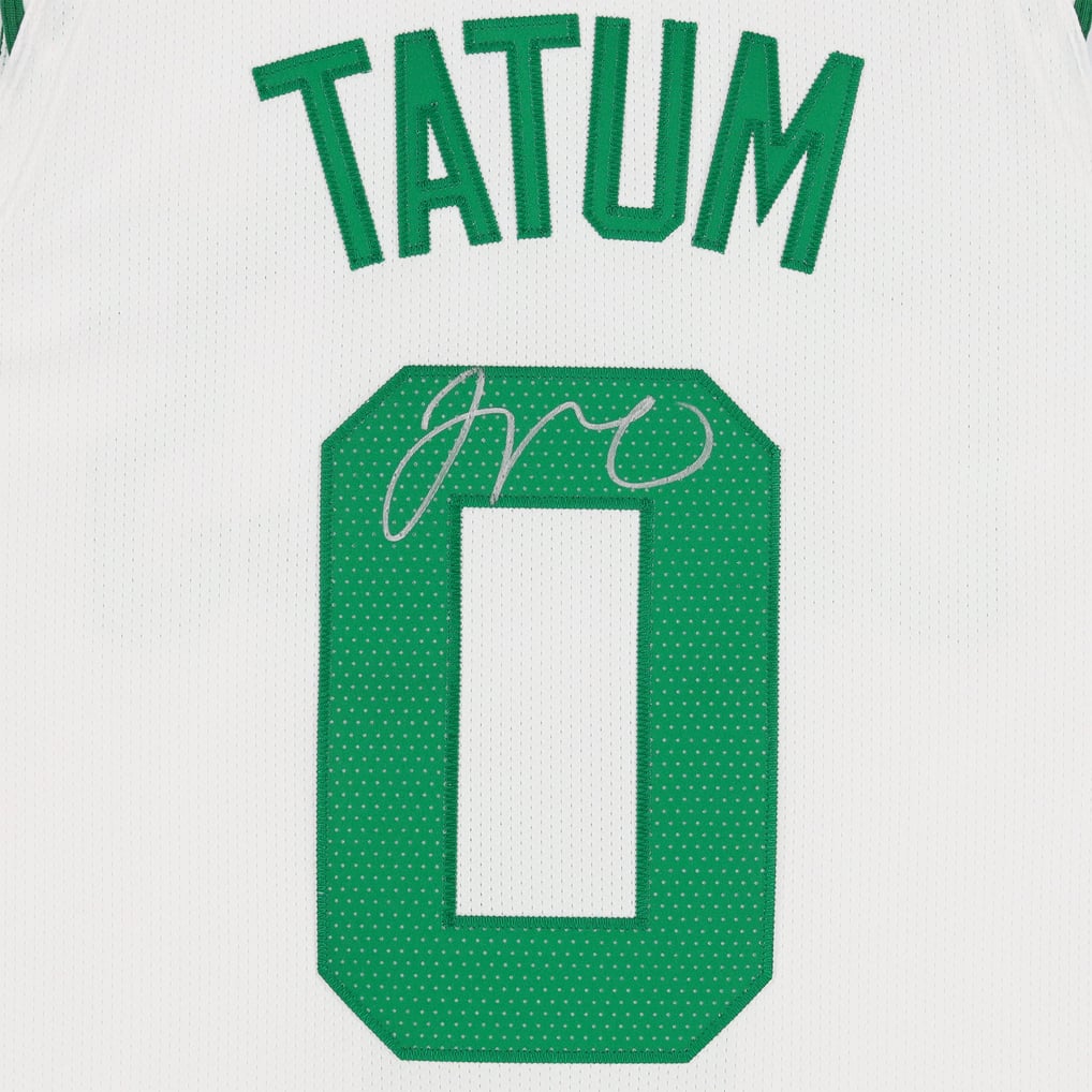 Jayson Tatum Boston Celtics Autographed Fanatics Authentic White Nike Association Authentic Jersey 