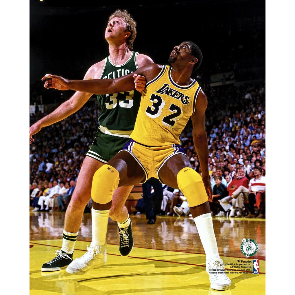 Larry Bird Boston Celtics Fanatics Authentic Unsigned vs. Magic Johnson Photograph