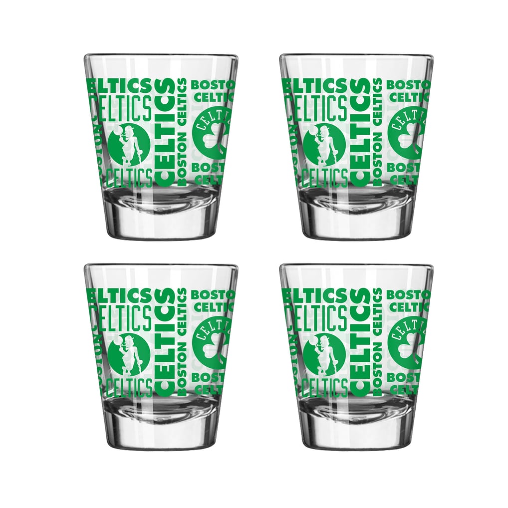 Boston Celtics Logo Brands 4-Pack 2oz. Shot Glass Set