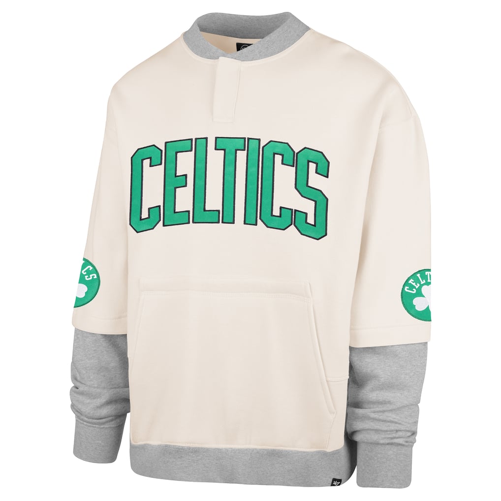 Boston Celtics '47 Crossover Collection Trifecta Double Layered Fleece Sweatshirt - Cream
