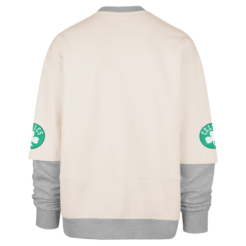 Boston Celtics '47 Crossover Collection Trifecta Double Layered Fleece Sweatshirt - Cream