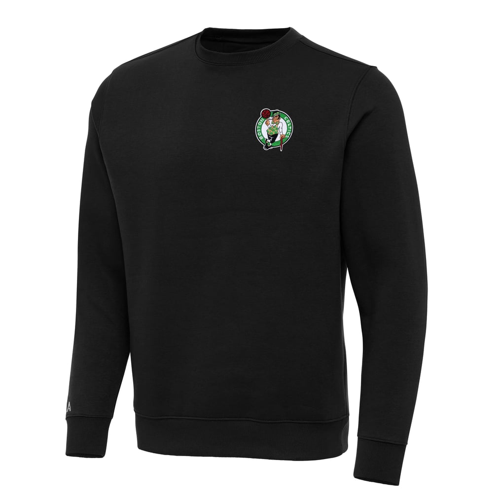 Boston Celtics Antigua Big & Tall Victory Crew Neck Pullover Sweatshirt - Black
