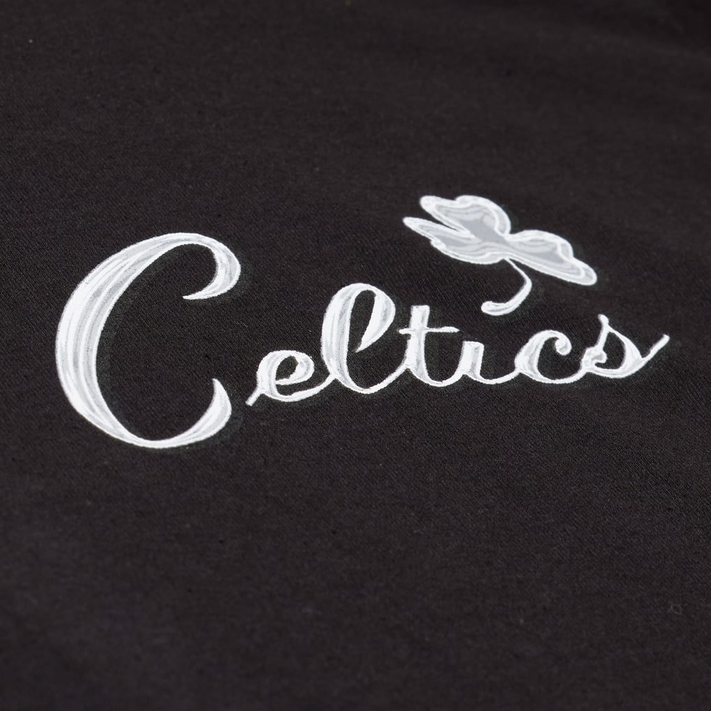 Boston Celtics Mitchell & Ness Chrome Heritage T-Shirt - Black