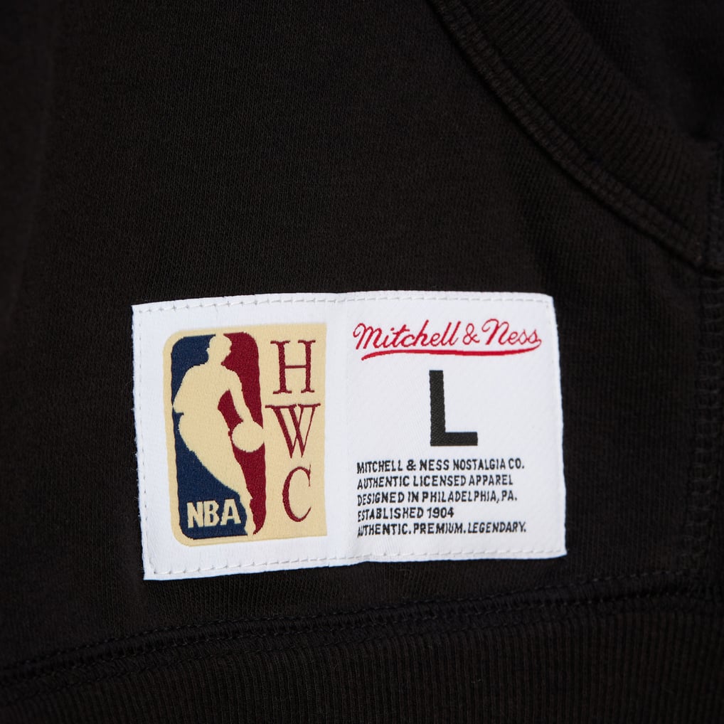  Boston Celtics Mitchell & Ness Hardwood Classics Blackout Collection Pullover Hoodie - Black