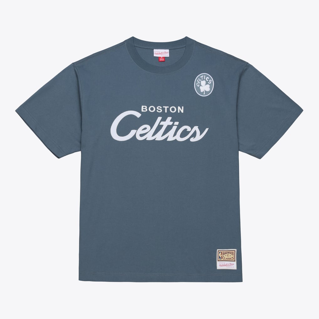  Boston Celtics Mitchell & Ness Thunderstorm T-Shirt - Blue