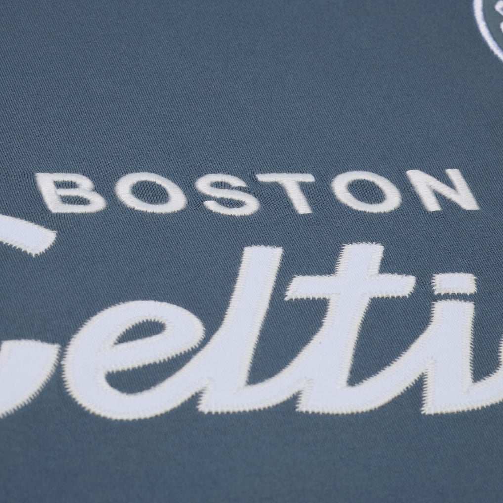  Boston Celtics Mitchell & Ness Thunderstorm T-Shirt - Blue