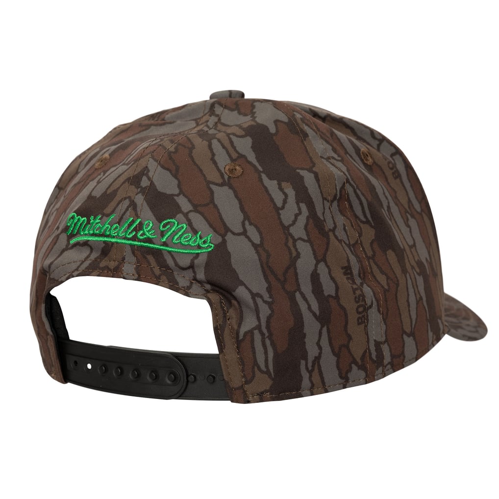  Boston Celtics Mitchell & Ness Hidden Pro-Crown Adjustable Hat - Camo