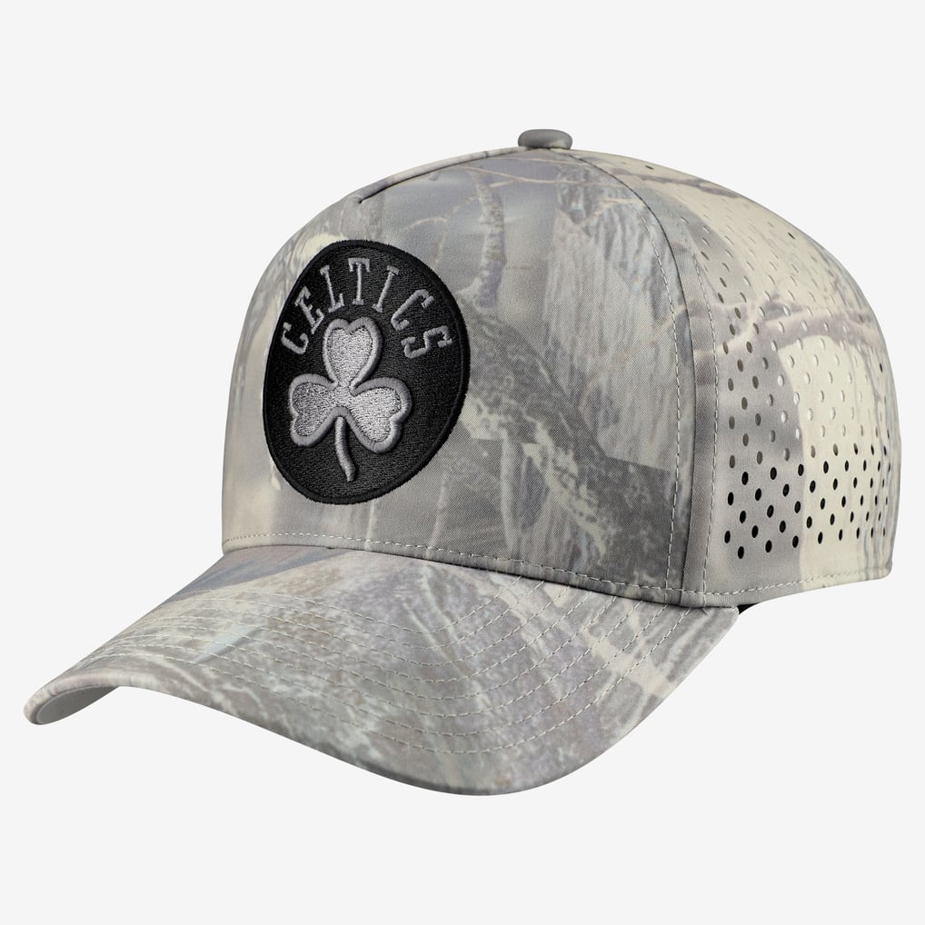 Boston Celtics Mitchell & Ness Perfect Pro Adjustable Hat - Camo