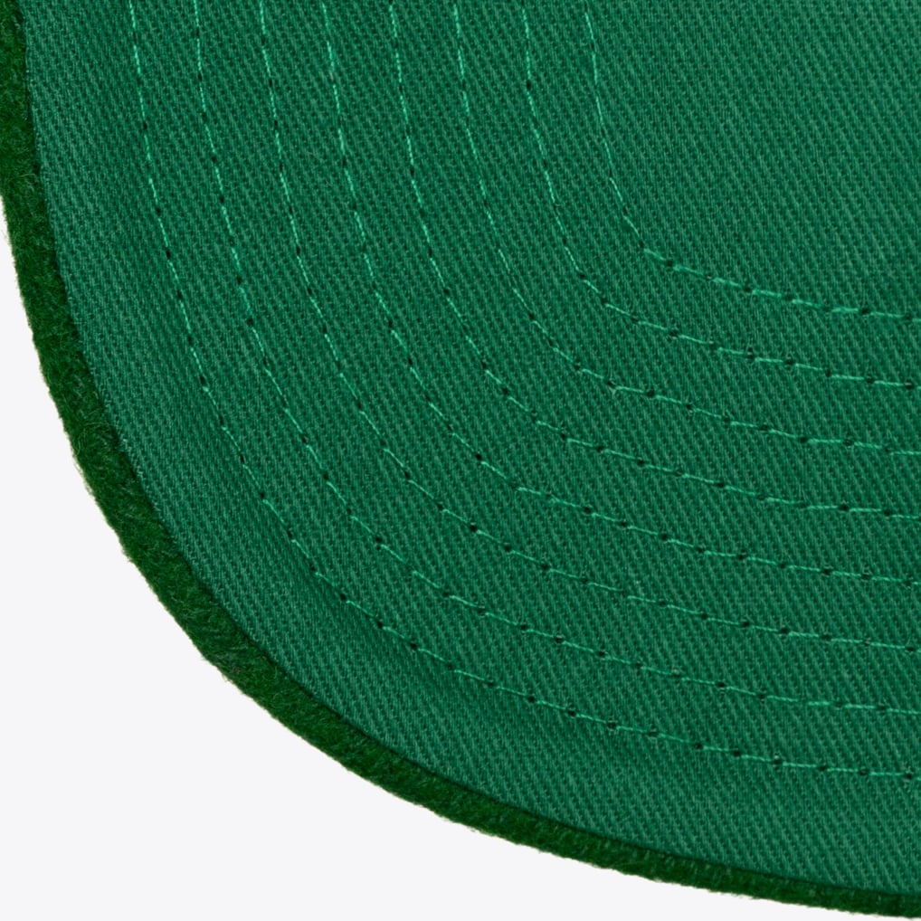 Boston Celtics Mitchell & Ness Retro Roots Stripe Pro Adjustable Hat - Cream

