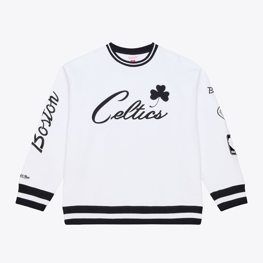  Boston Celtics Mitchell & Ness Arctic Fleece Sweatshirt - White
