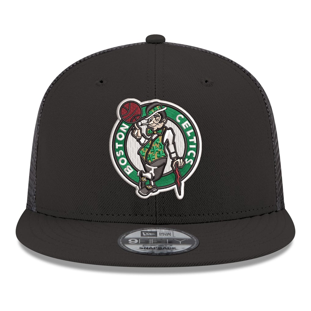 Boston Celtics New Era Core Logo Meshback 9FIFTY Snapback Hat - Black