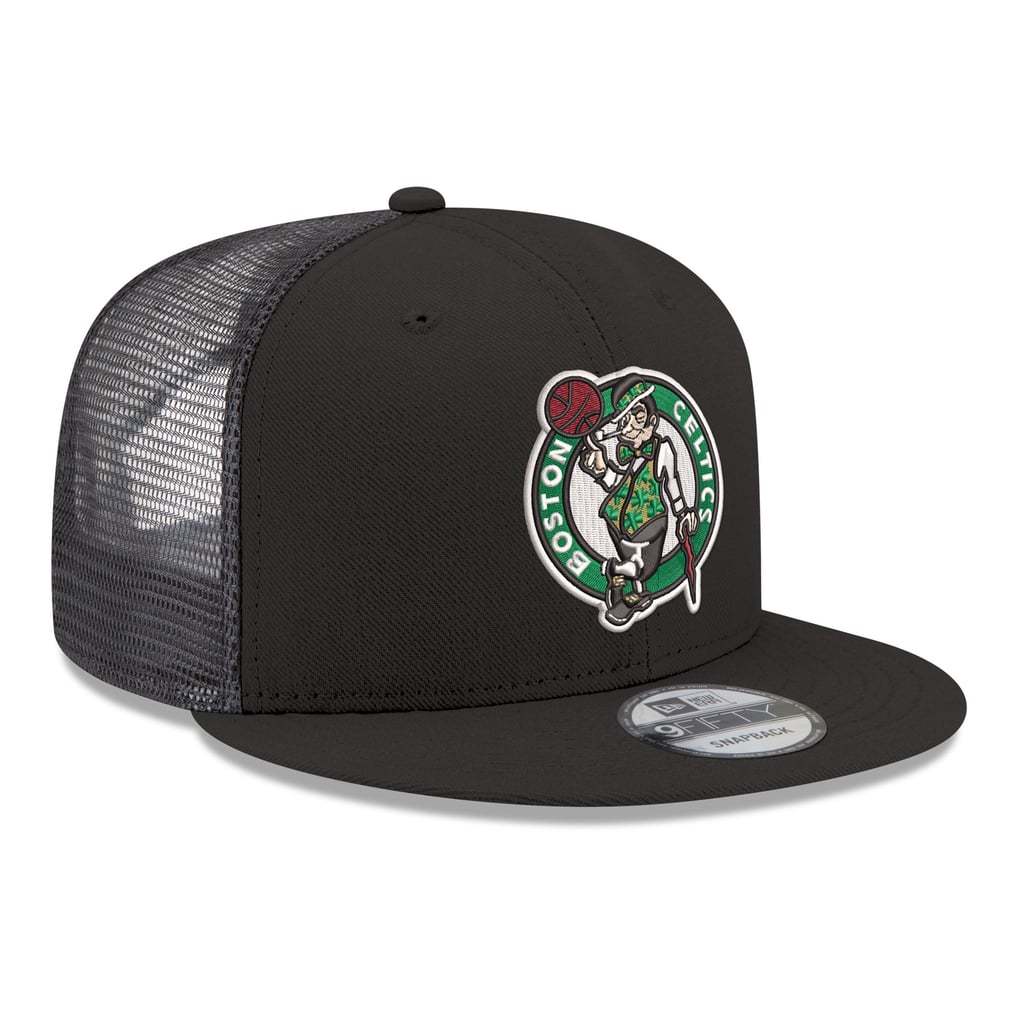 Boston Celtics New Era Core Logo Meshback 9FIFTY Snapback Hat - Black