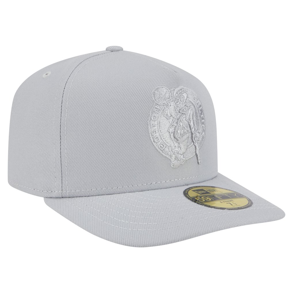  Boston Celtics New Era Colorpack A-Frame Pinch Front 59FIFTY Fitted Hat - Gray