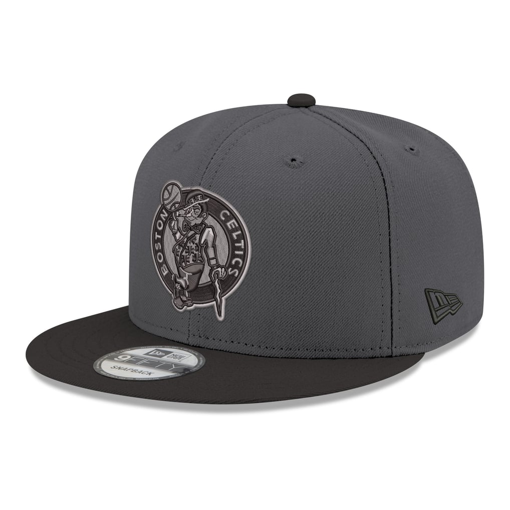 Boston Celtics New Era Logo 2-Tone 9FIFTY Snapback Hat - Gray/Black