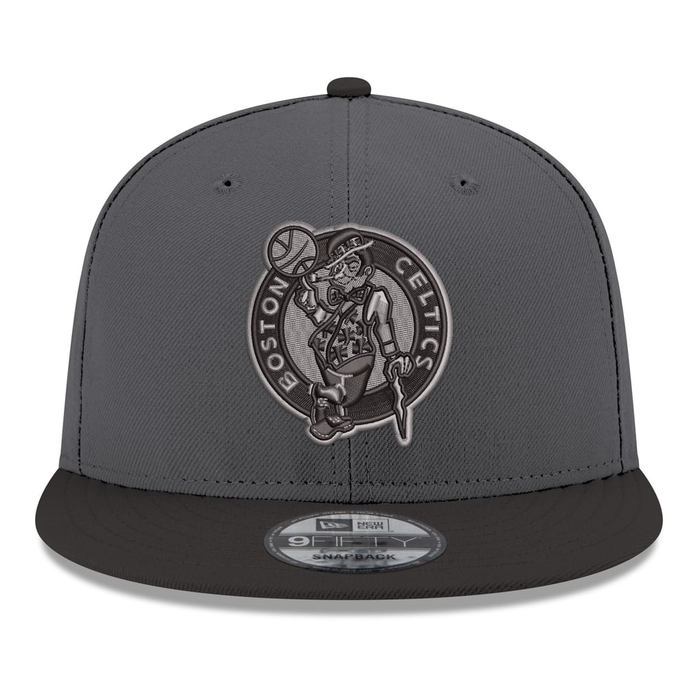 Boston Celtics New Era Logo 2-Tone 9FIFTY Snapback Hat - Gray/Black