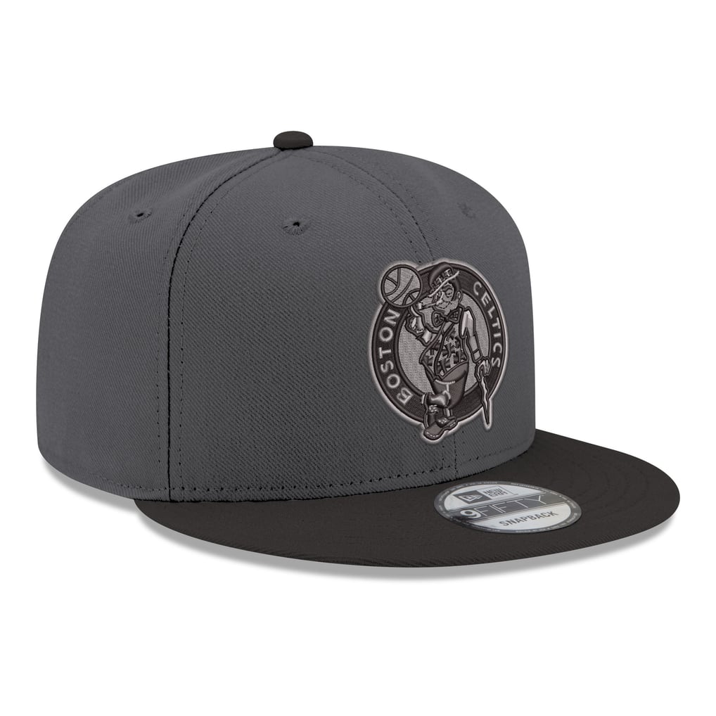 Boston Celtics New Era Logo 2-Tone 9FIFTY Snapback Hat - Gray/Black