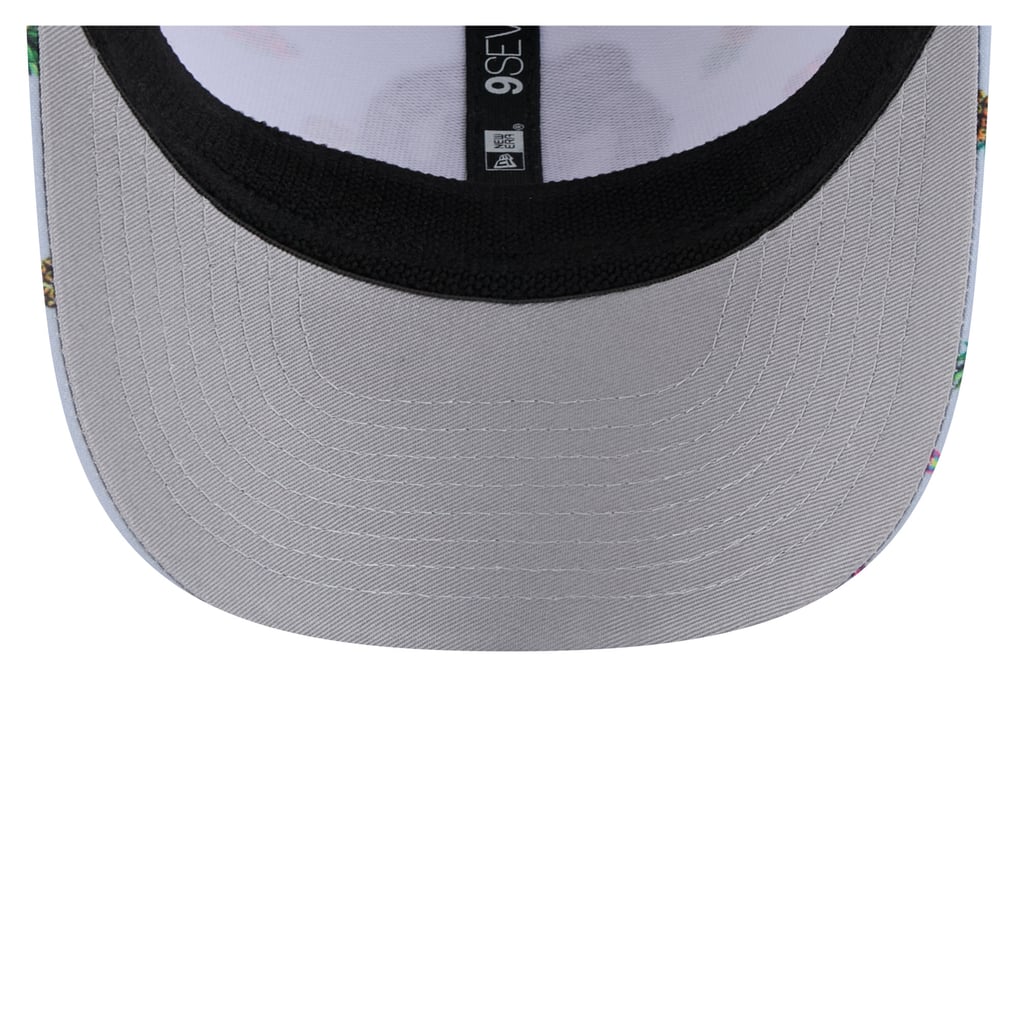 Boston Celtics New Era Adventure Aloha Pattern 9SEVENTY Stretch-Snap Hat - Light Blue/Gray