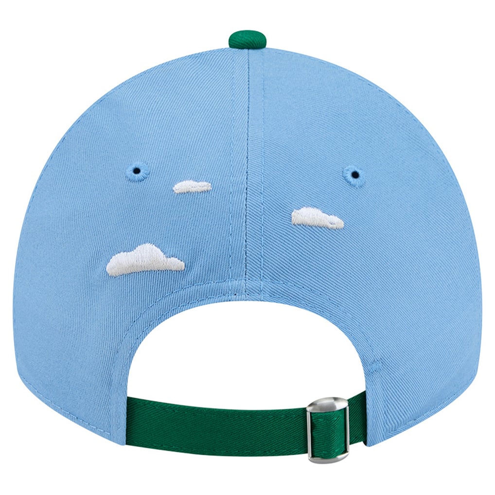 Boston Celtics New Era Clouds 9TWENTY Adjustable Hat - Powder Blue