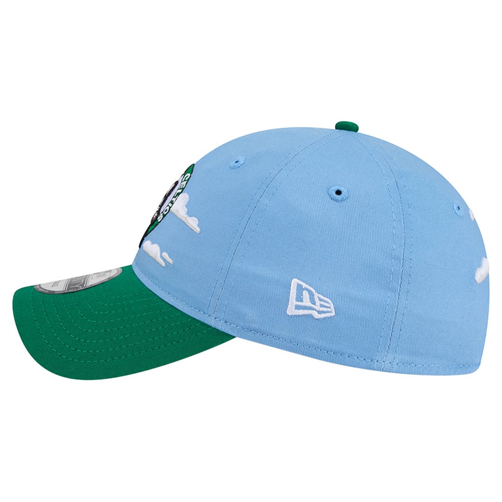 Boston Celtics New Era Clouds 9TWENTY Adjustable Hat - Powder Blue