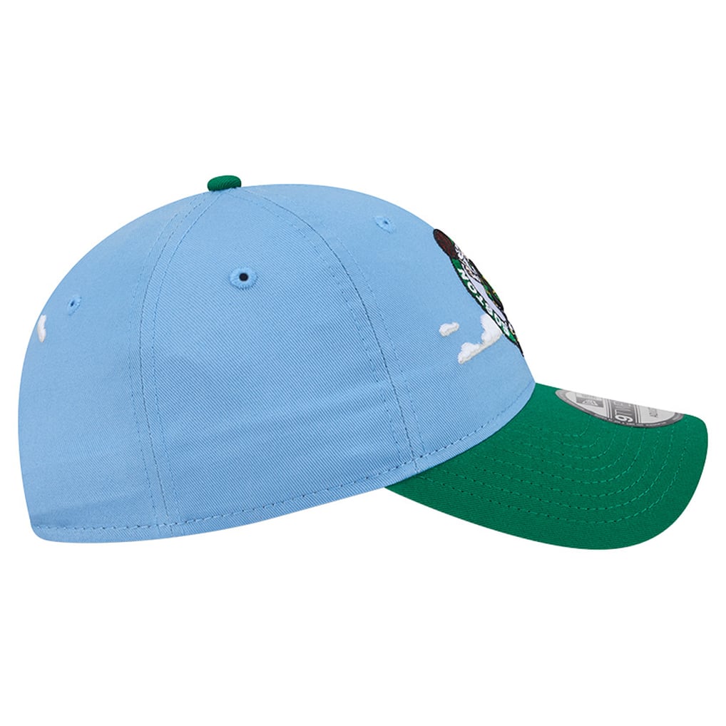 Boston Celtics New Era Clouds 9TWENTY Adjustable Hat - Powder Blue