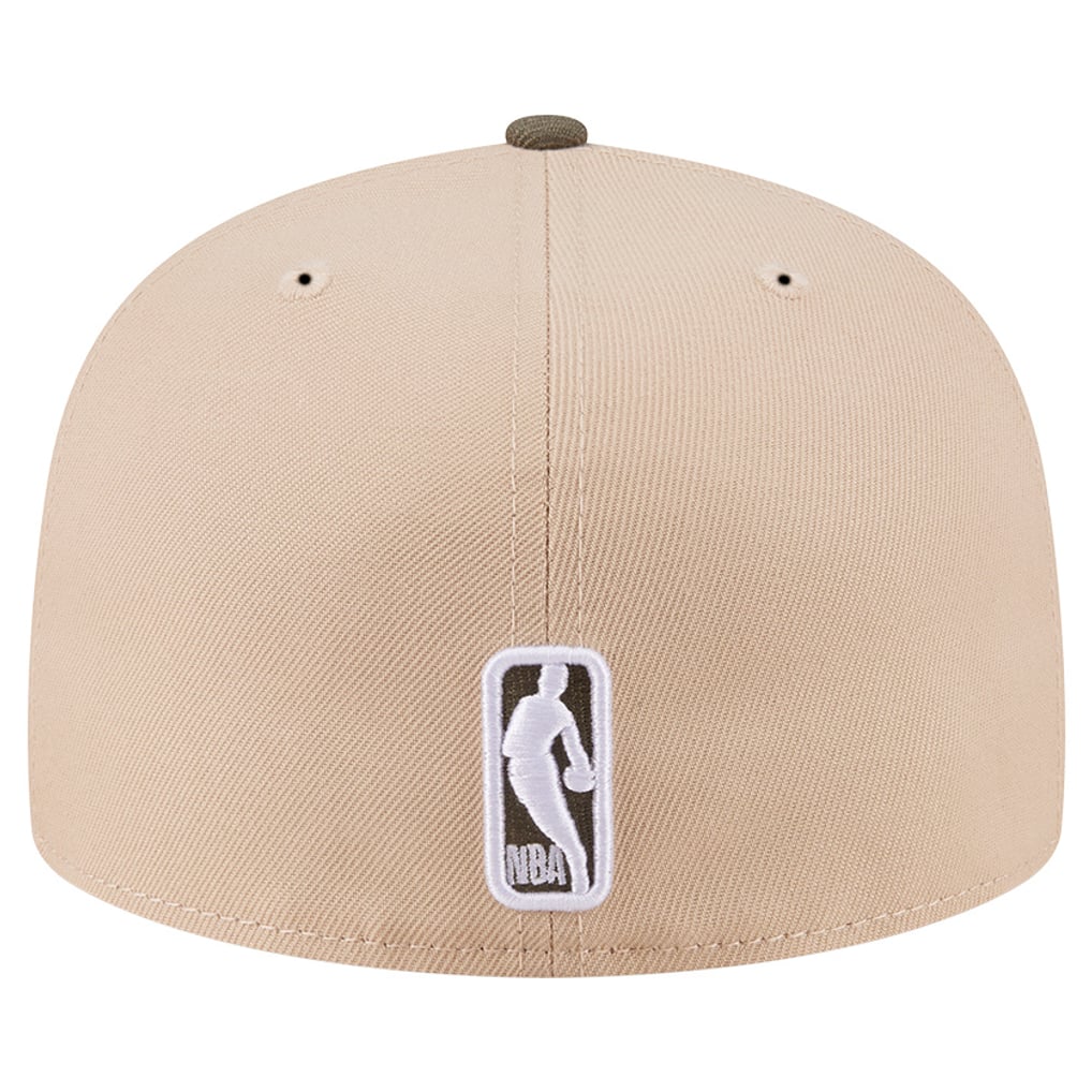  Boston Celtics New Era Color Pack Two-Tone 59FIFTY A-Frame Fitted Hat - Tan