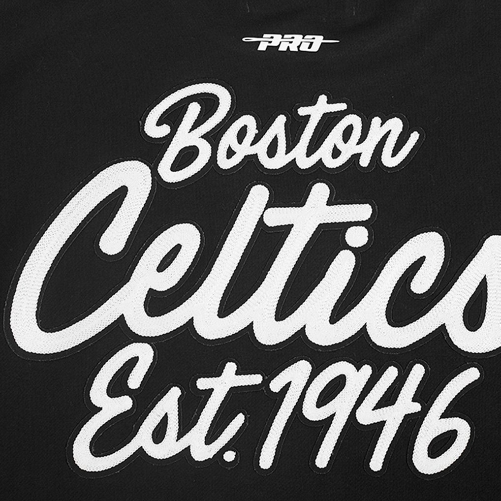 Boston Celtics Pro Standard Paint the City Drop Shoulder Sweatshirt - Black