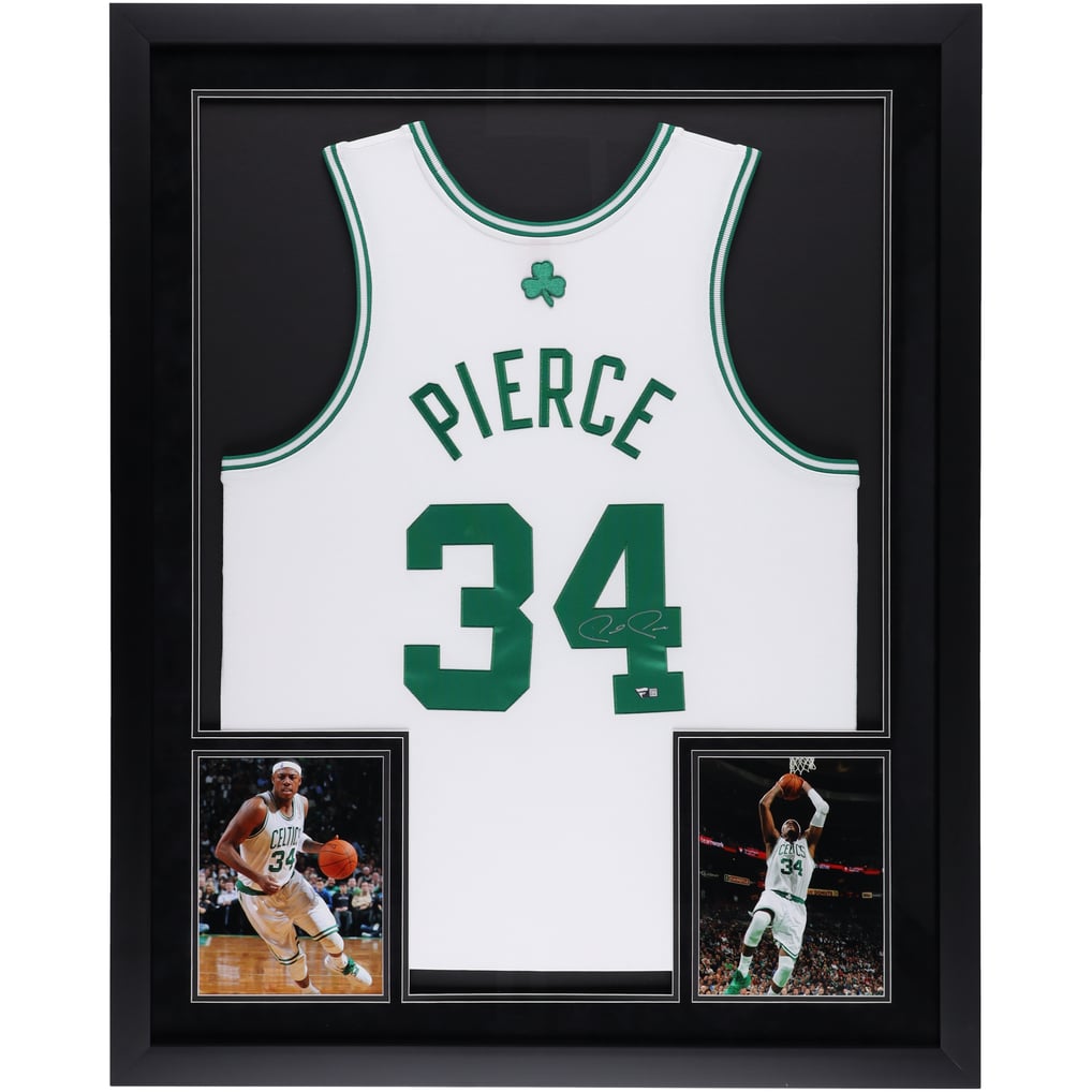 Paul Pierce Boston Celtics Autographed Fanatics Authentic Deluxe Framed Mitchell & Ness 2007-08 White Authentic Jersey