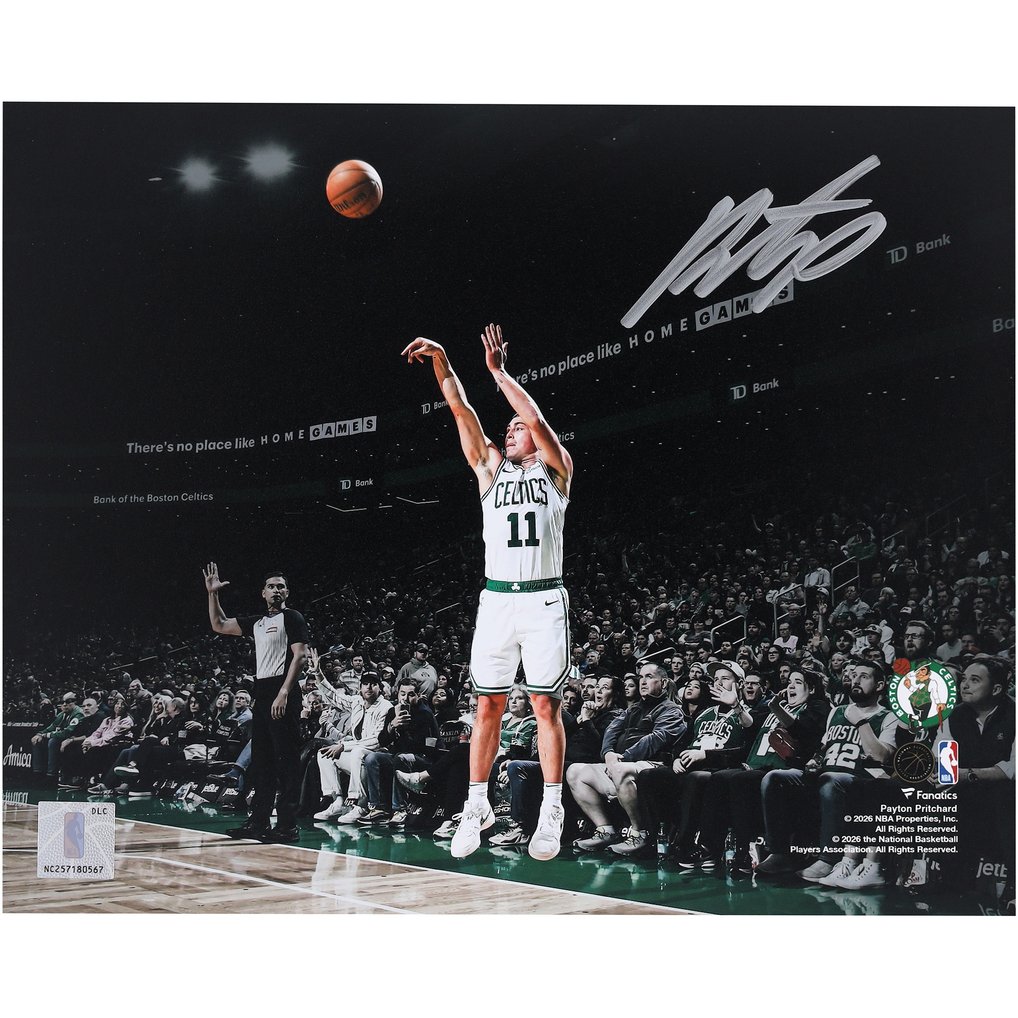 Payton Pritchard Boston Celtics Autographed Fanatics Authentic 8" x 10" Shooting Photograph