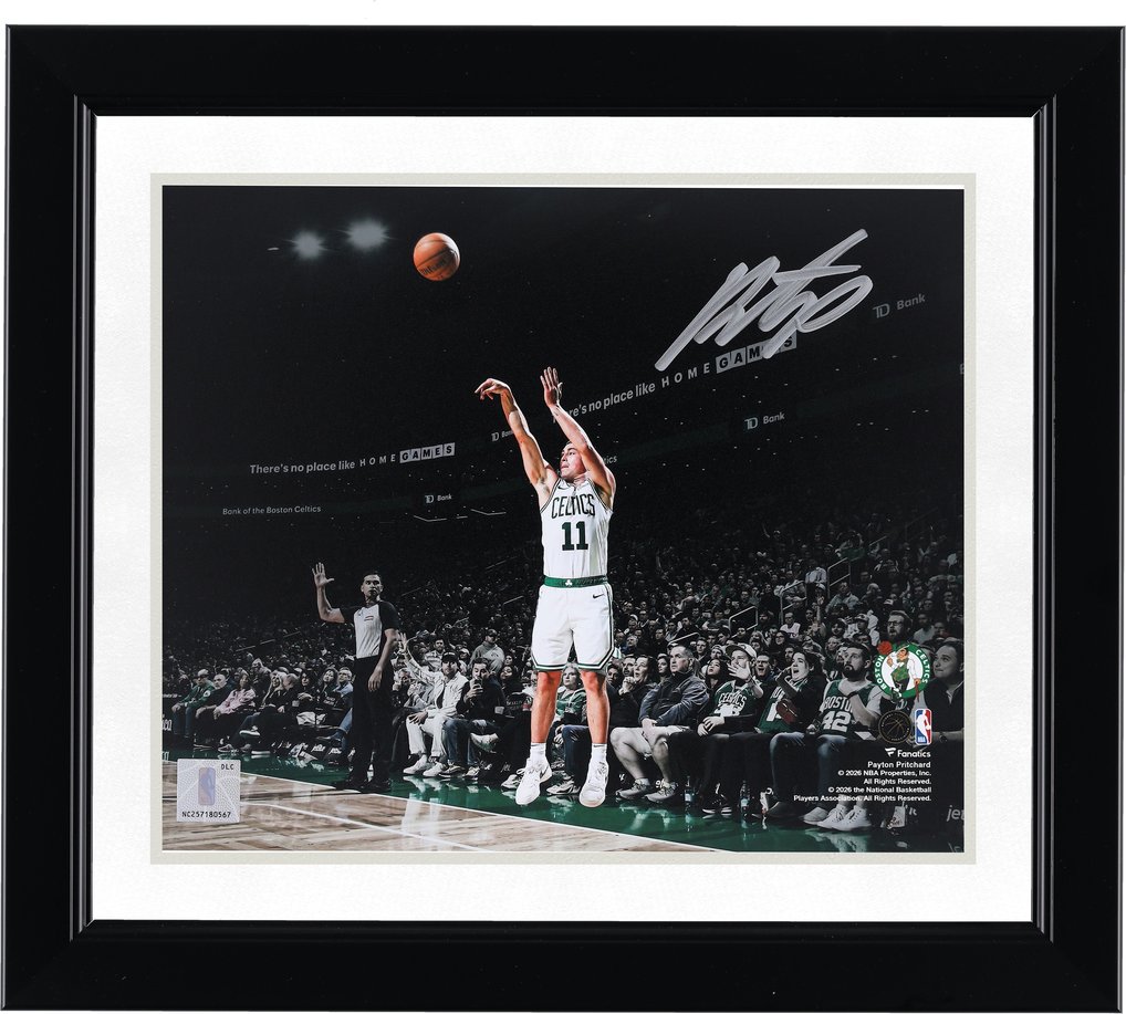 Payton Pritchard Boston Celtics Autographed Fanatics Authentic 8" x 10" Shooting Photograph