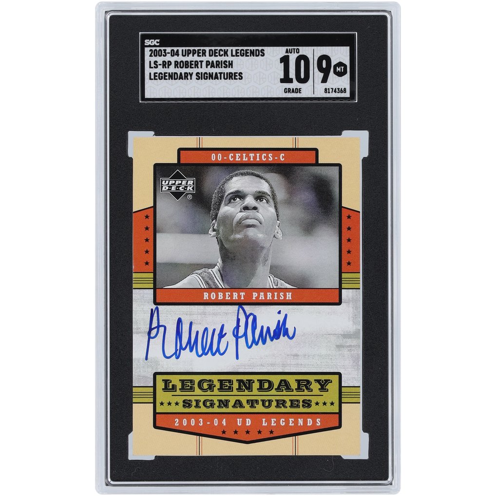 Robert Parrish Boston Celtics Autographed 2003-04 Upper Deck Legends Legendary Signatures #LS-RP SGC Authenticated 9/10 Card