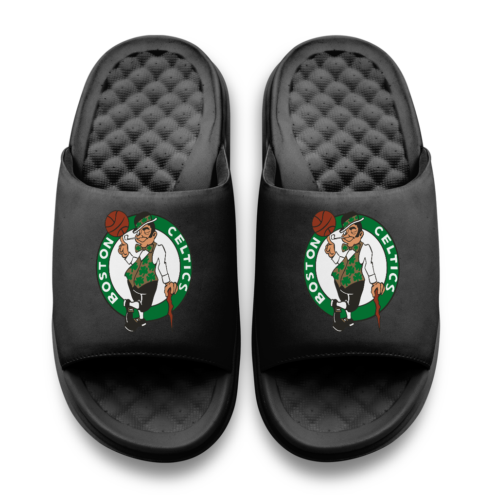 Boston Celtics ISlide Unisex Primary Motive Slide Sandals - Black
